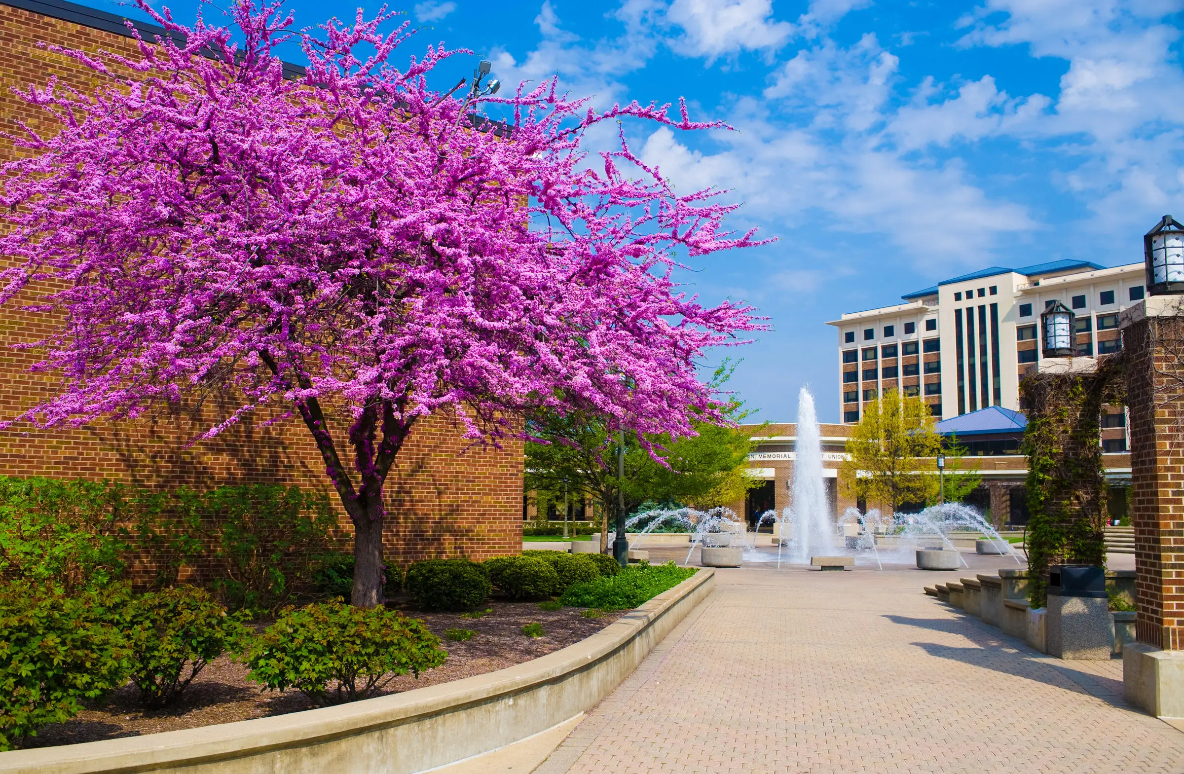 Dede Plaza fountain, Indiana State University, Terre Haute